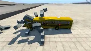 Concrete Retaining Wall Of Bricks VS Cars - BeamNG.drive Crash Compilation #1