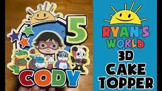 RYANS WORLD CAKE TOPPER HOW TO ASSEMBLE A 3D CAKE TOPPER SHAKER