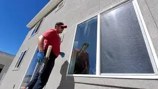 How to wash windows in the sun.