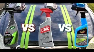Turtle Wax Hybrid Solutions Ceramic Coating vs Mothers CMX Ceramic Coating vs Meguiars Ceramic Wax