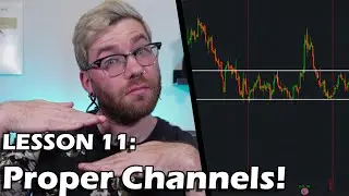 Stock Trading Beginner Course: Lesson 11 - HOW to DRAW STOCK CHANNELS!