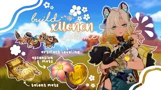 ⋆˚✿˖° 🐯 build xilonen with me ✦ cozy genshin gameplay °❀⋆.ೃ࿔*:･