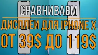Сравниваем дисплеи iPhone X от 39$ до 119$