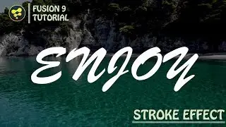 stroke effect.......Blackmagic fusion 9