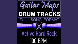 Active Hard Rock Drum Track 100 BPM Instrumental Drum Beat for Bass Guitar