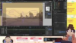 2D Animation in Blender Grease Pencil // The LAST SHOT!!
