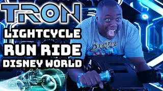 Riding TRON LIGHTCYCLE RUN at WALT DISNEY WORLD | Magic Kingdom Tomorrowland | 