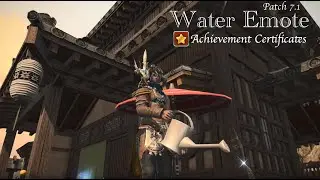 Final Fantasy XIV - Water Emote