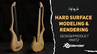 Hard Surface Guitar Modeling in Blender and Substance 3D painter - Part 2 | Shift 4 Cube
