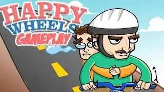 Играем в HAPPY WHEELS | Бедный паренёк.