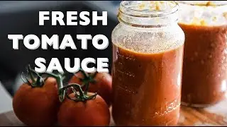 EASY Vegan Pasta Sauce Recipe | How to make FRESH TOMATO SAUCE