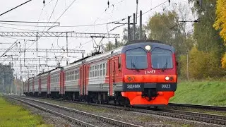 Поездка на электропоезде ЭД4МК-0023 Домодедово-Павелецкий вокзал