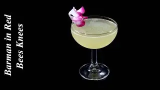 cómo hacer el cocktail clásico BEES KNEES