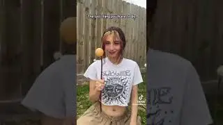 This girl makes all her guests use the bathroom outside in the backyard!