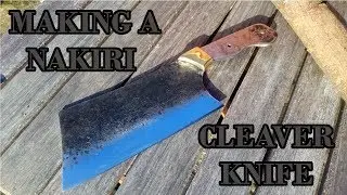 Making a Forged/Stock Removal NAKIRI/Cleaver Knife - Madwizard Studios