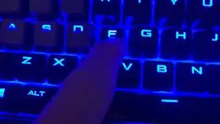 Pressing the “f” key on a keyboard