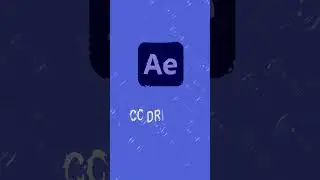 Raindrop Effect using CC Drizzle #aftereffects #animation