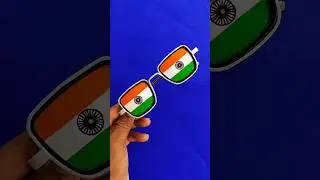 🇮🇳 Tiranga Painting On Sunglasses 😎 #shorts #trending #viral