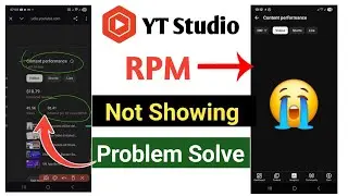 YT Studio RPM Not Showing Problem Solve in YouTube | How To Fix RPM Missing Problem in Yt Studio 