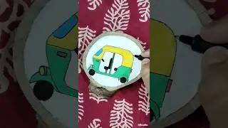 Easy and simple wooden coaster painting🤍✨#viral #youtubeshorts #coaster #shorts #trending