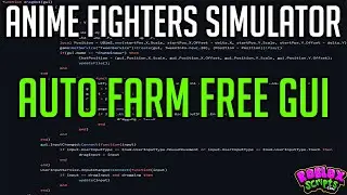 Anime Fighters Simulator THE #1 AUTO FARMING GUI NO KEY (Roblox) #animefighterssimulator #roblox