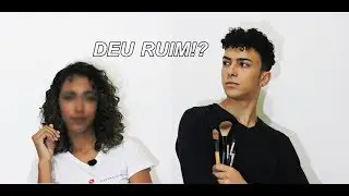 Meu irmão me maquiou, será que ficou ruim?