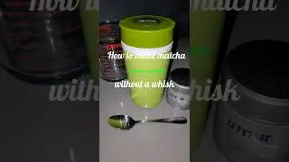 How to make matcha without a whisk #matcha #matchalover #matchalove #matchapowder #matchatea #matcha