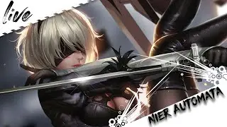 ♈ СТРИМ 5.  Nier Automata⛧подглядывания ПОД юбКУ😇