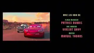 What is the Quebec/France dubbing studio & Dubbing credits for cars name?