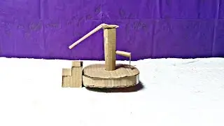 How to make A hand water pump | how to make a cardboard hand pump | DIY