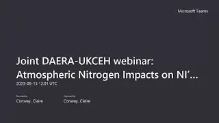 Joint DAERA & UKCEH Webinar on Atmospheric Nitrogen Impacts on NI’s semi-natural Ecosystems