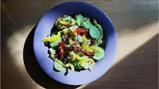 Sun-Dried Tomato & Feta Salad | Greek Style Salad | Chopped Mediterranean Sun-dried Tomato Salad