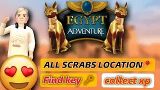Avakin life egypt task 2024:-scrab location📍 and find key new trick video