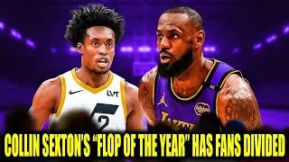 LEBRON JAMES VS. COLLIN SEXTON: THE VIRAL FLOP THAT FANS WON’T FORGET! UTAH JAZZ NEWS