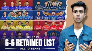 IPL 2025 Retained Players List & RTM Card of All 10 Teams | IPL 2025 Retention Rules Explanation ?