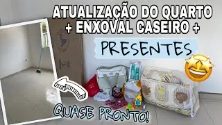 ENXOVAL PERSONALIZADO BARATO + PRESENTES + QUARTO DO BEBÊ QUASE PRONTO