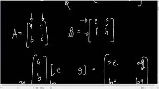 Matrix multiplication as outer product [ col x row ]