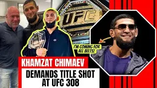 Khamzat Chimaev Demands Title Shot at UFC 308 😱🤬😂