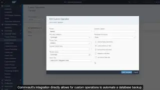 SAP LaMa integrated data protection with Commvault