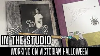 In the Studio - Working on Victorian Halloween
