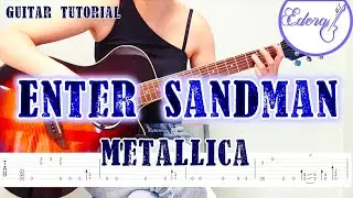 Enter Sandman - Fingerstyle Guitar Tutorial Teaser - Metallica