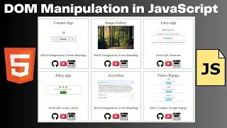 Build Layout with JavaScript DOM Methods. Refactoring code from HTML to JS
