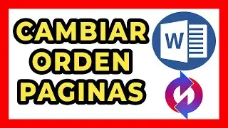 Como Cambiar ORDEN de PAGINAS en WORD  👍