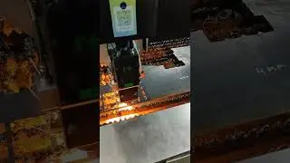 4 мм Сталь3 резка воздухом 6кВт