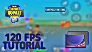 COMO JOGAR FORTNITE A 120 FPS NO CELULAR! | HOW TO GET 120FPS IN FORTNITE!