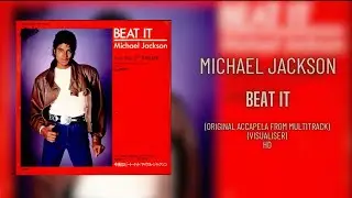 Michael Jackson - Beat It (Accapela From Multitrack) (Visualiser) 4K 2024