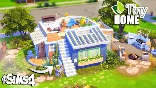 CUTE TINY HOME 🌷𓍢ִ໋🌷͙֒  SIMS 4  - Tiny Home Challenge (No CC)