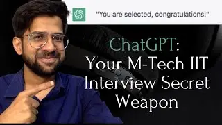 Use ChatGPT for IIT M-Tech interview prep | A Mock interview Demo after GATE results 