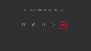 Neomorphism Dark UI Design Using HTML and CSS | Social Media Dark Icons Design Using HTML and CSS