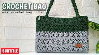 SUPER EASY CROCHET TOTE BAG PATTERNS TUTORIAL FOR BEGINNERS